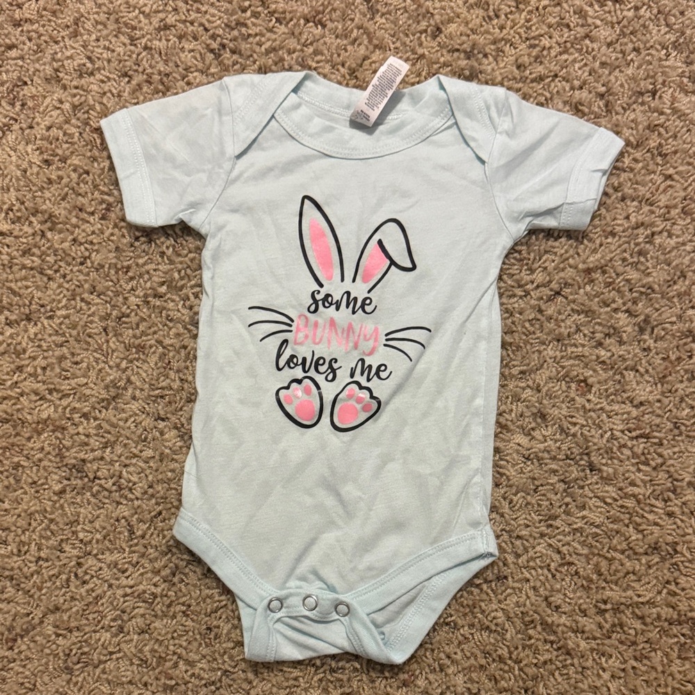 Bella Canvas Light Blue Bunny Love Bodysuit